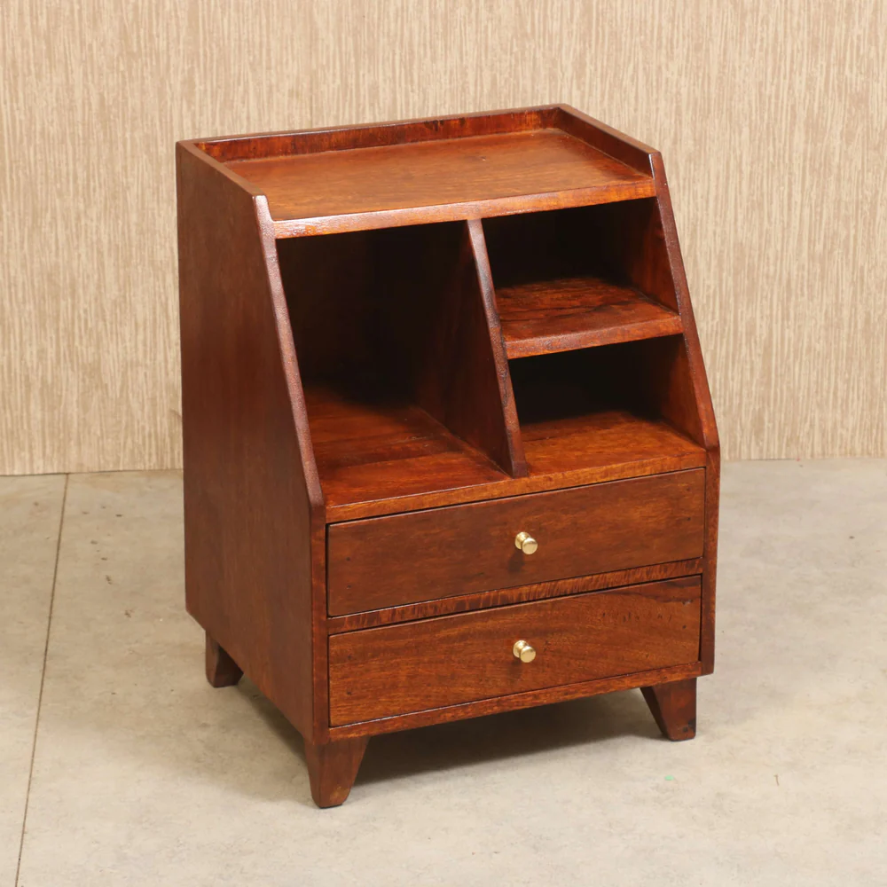 Futuristic 2 Drawer Bedside Unit